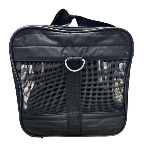 EUC Black Sherpa Medium Animal Carrier Approved for Airline Use - Picture 3 of 13